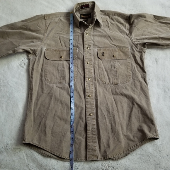 BROWNING Hunting Shirt 100% Cotton Size M - Picture 11 of 12